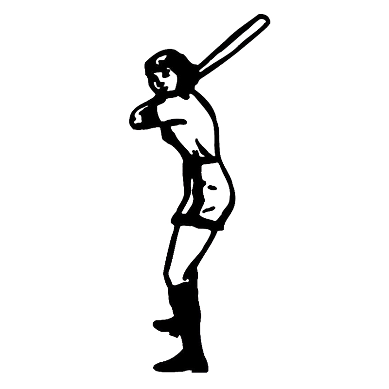

16*6.3cm Softball Batter Hitter Slugger Female Women Car Window Vinyl Decal Sticker Oem accessories for car, Color