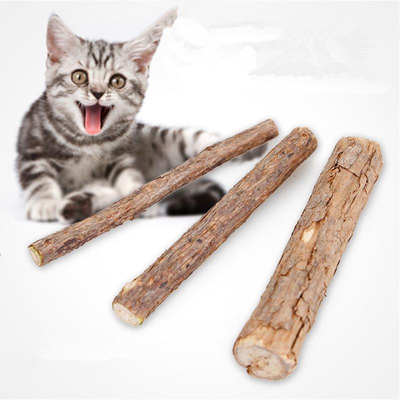 

4/5/6/10pcs Pure Natural Catnip Pet Cat Toy Molar Toothpaste Branch Cleaning Teeth Silvervine Cat Sticks Pet Supplies