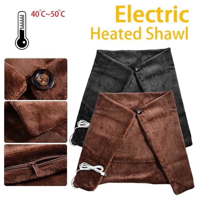 

USB Heated Electric Warming Shawl Winter Warming Heating Shawl Lap Blanket Heating Throw Blanket 80*45cm Portable For Travel1