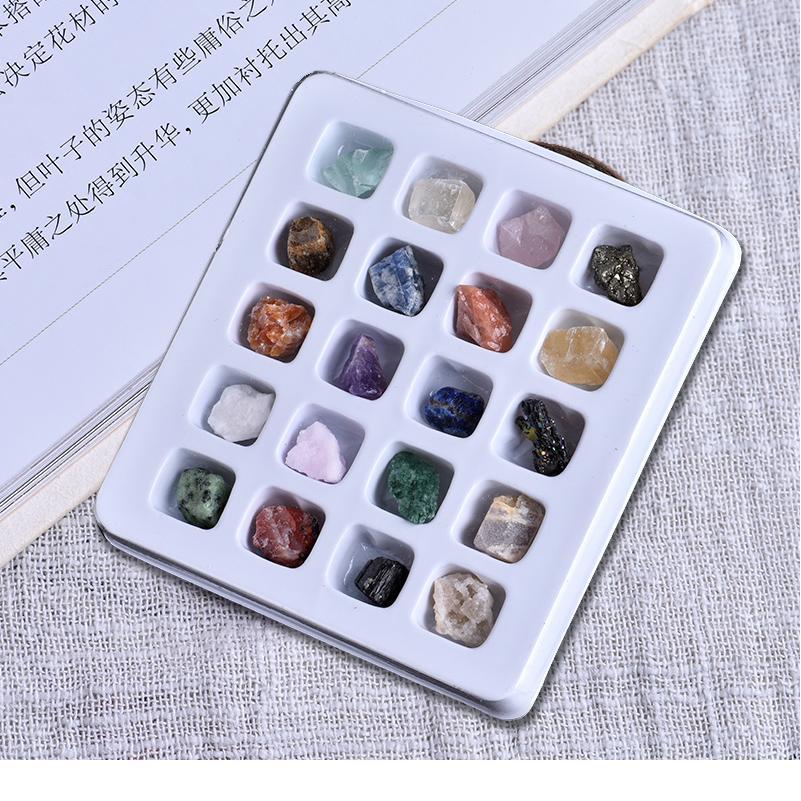 

20 Pieces Of Irregular Tumbling Mini Mineral Stone Collection Art Ornament Decoration Set Gift And Crystal Mineral Natur jllwHB, Black