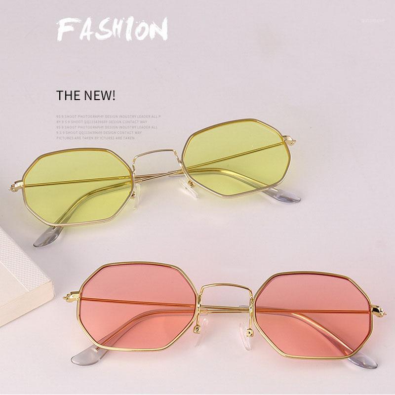 

Jyjewel Vintage Brand Designer Hexagonal Sunglasses Women Men Brand Designer Retro Driver Mirror Sun Glasses Female Male UV4001
