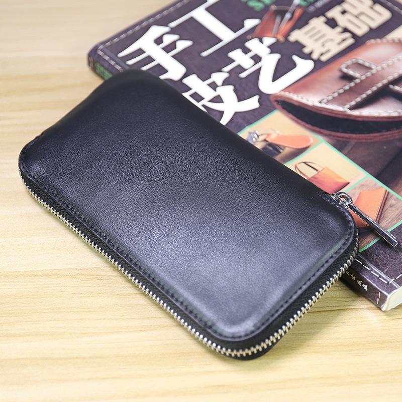 

SIKU men's leather wallet coin purses holders fashion wallet men mobile phone case, Black