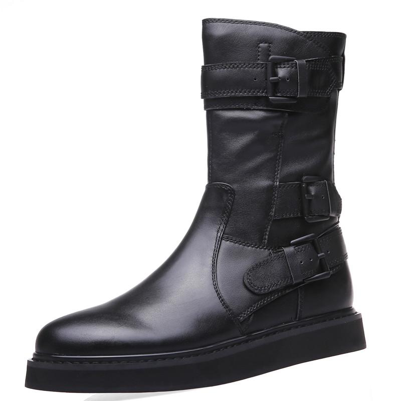 

2020 New Arrival Fashion Ankle Boots Genuine Leather Comfortable Ladies Shoes Autumn Winter Black Color Women Boots Round Toe