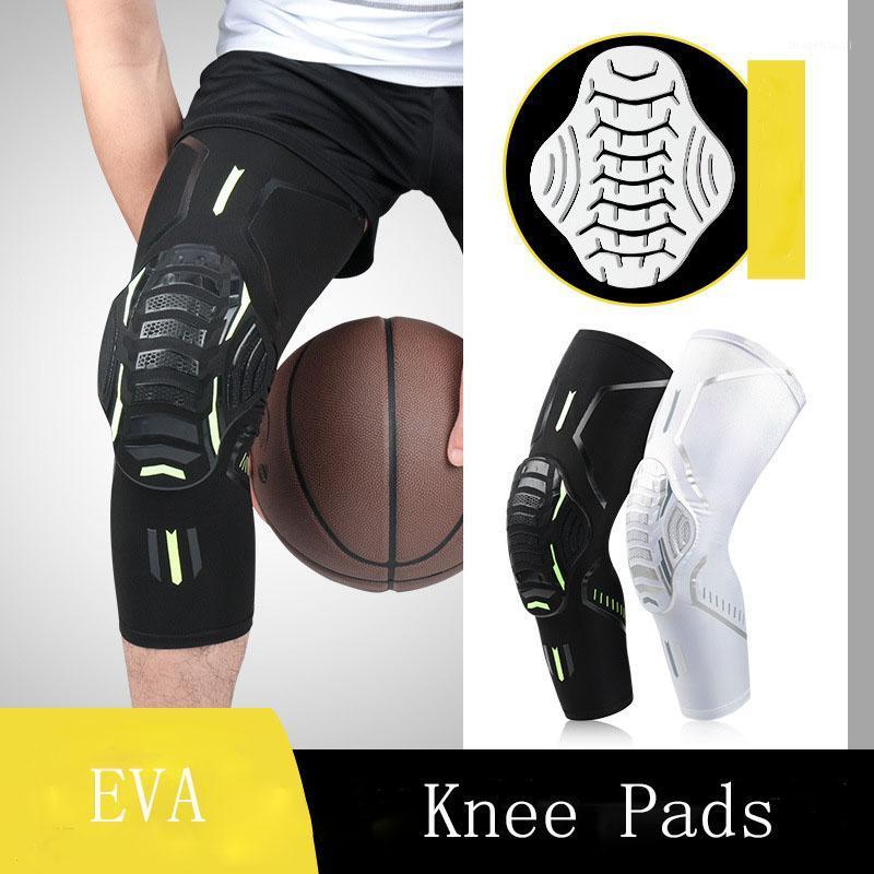 

1 piece Anti-Collision EVA Compression Kneepads Knee Sleeve for Gym Basketball Running Volleyball Biking MTB Legs Brace Support1, White