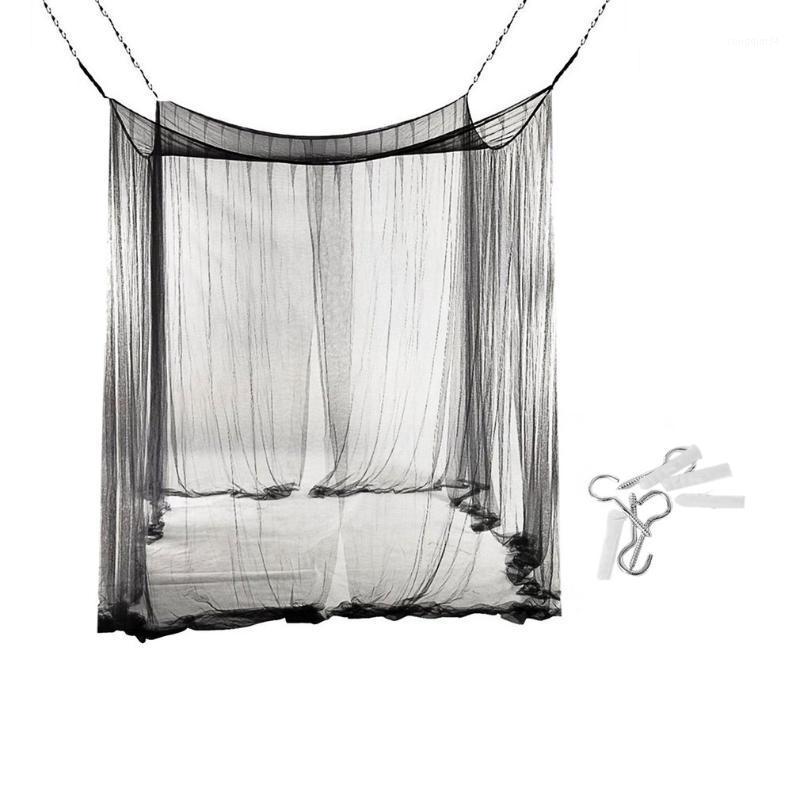 

190x210x240cm Mosquito Net Bug Insect Repeller European Style 4 Corner Post Bed Canopy Mosquito Net For Travel Camping Home1