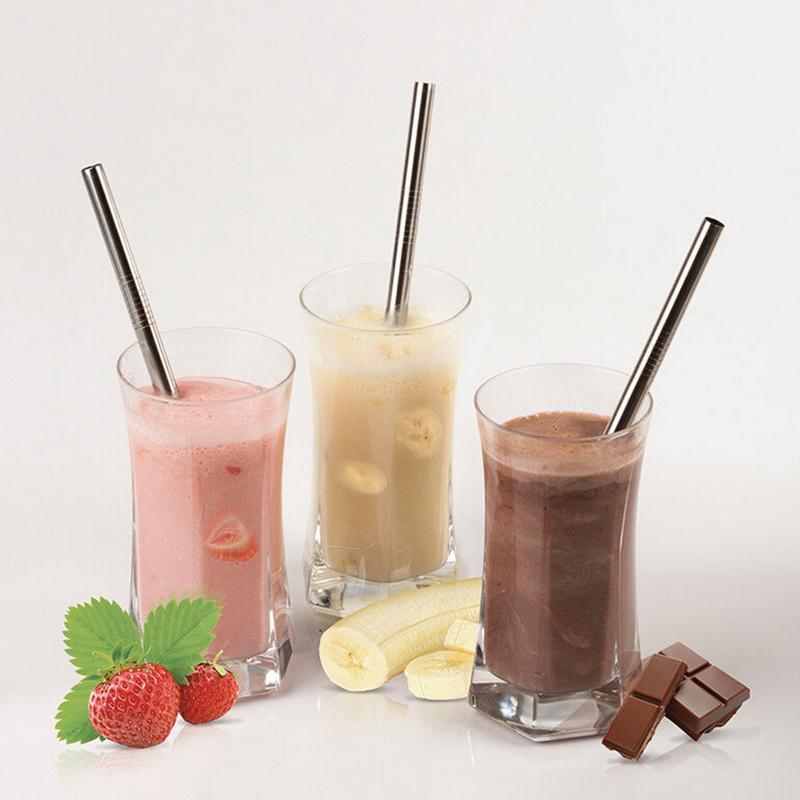

4Pcs Stainless Steel Straws Bar Party Metal Drinking Straw Bend Kitchen Bar Accessories1