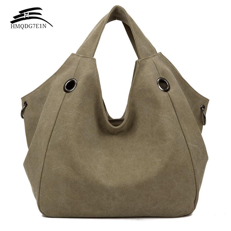 

Promotin 100%contton Women Solid Shoulder Bag Fashion Casual Canvas Hobos Handbags High Quality Large capacity Tote Bags, Grey