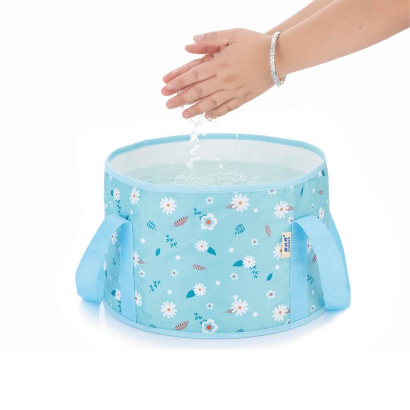 

Outdoor Water Bag Folding Bucket Feet Tub Travel Picnic Washbasin Hiking Water Container Case S/M/L