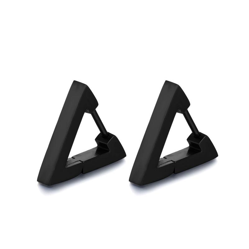 

Titanium Steel Stud Earrings Black Gold Trendy Jewelry Weddings Geometry Small PrettyTrigonometric Type Earring Women Gift