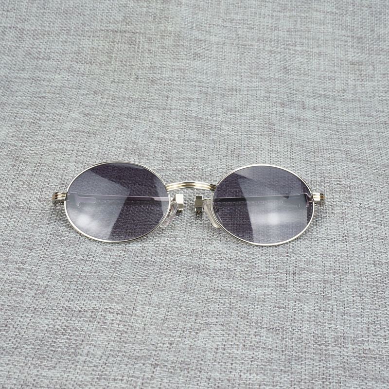 

Natural vintage buffalo horn men of light wood round frame sunglasses for summer outdoors gaffe eyeglasses XVFE