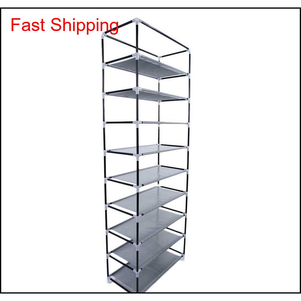 

10 Tiers 9 Lattices Shoe Rack Shelf Storage Closet Organizer qylOnf sports2010