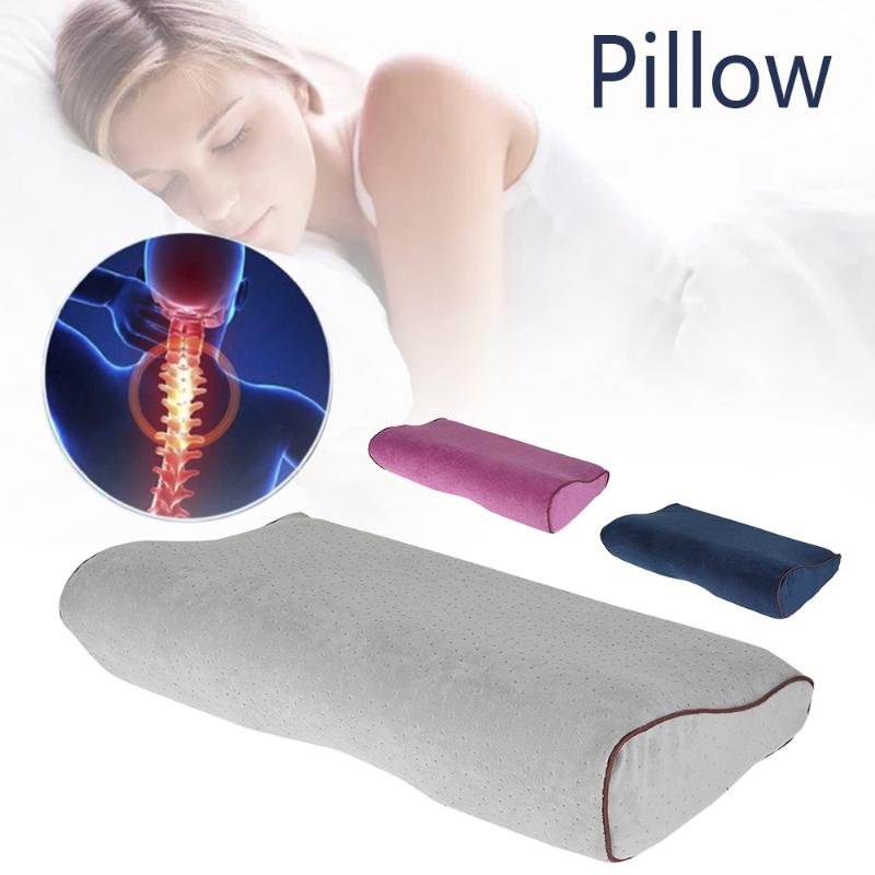 

Pillow Memory Foam Breathe Sleep Contour Cervical Orthopedic Neck Support