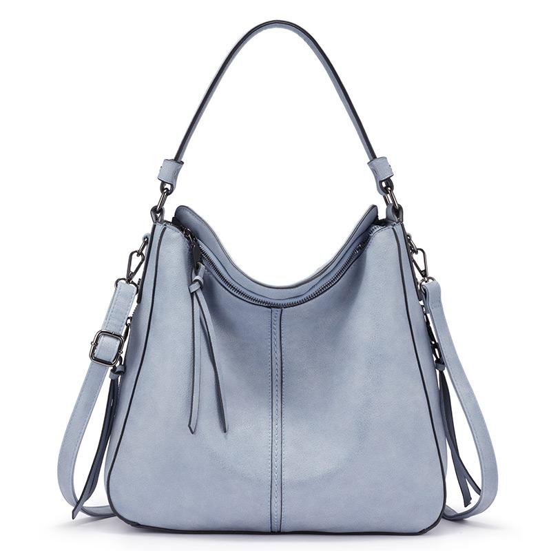 

women shoulder bag handbags crossbody bag female casual large totes high quality artificial leather hobo messenger, Black