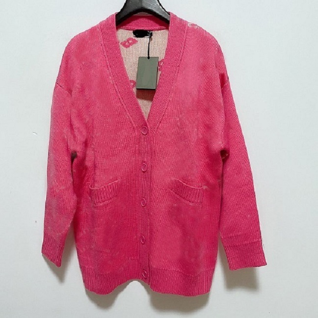 

2021 Womens Fashion Sweaters New Arrival Women Letter Print Cardigan Spring New Style Casual Cardigans Hot Selling Women Outdoorwears, Pink