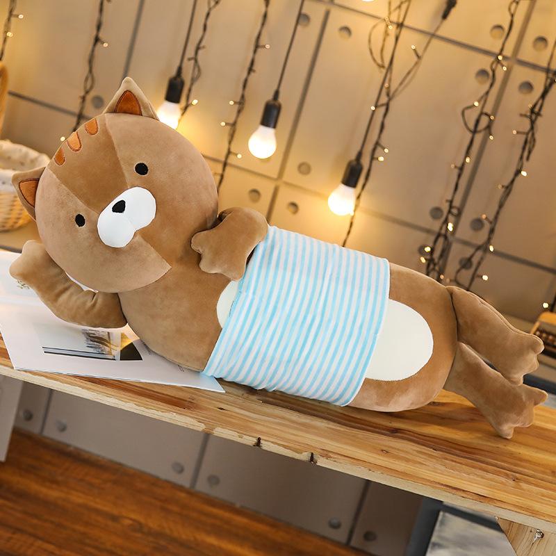 

Creative cute cartoon down cotton kitten soft pillow stuffed toy sleeping pillow for girlfriend