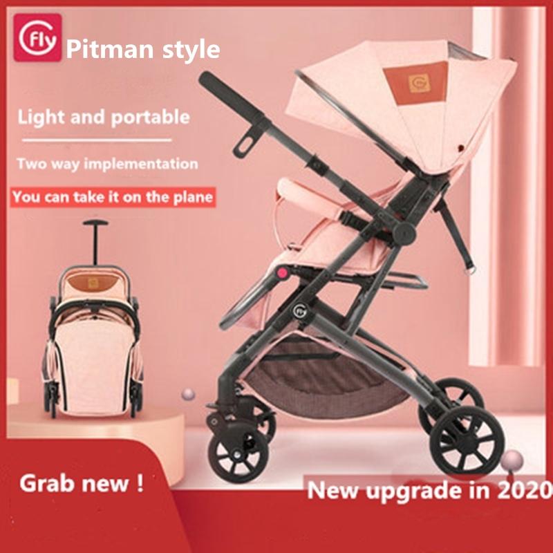 

Super Light Carrying and Folding Baby Stroller, Two-Way Sitting and Lying, Four-Wheel Absorption,Mini Pocket Baby Carriage