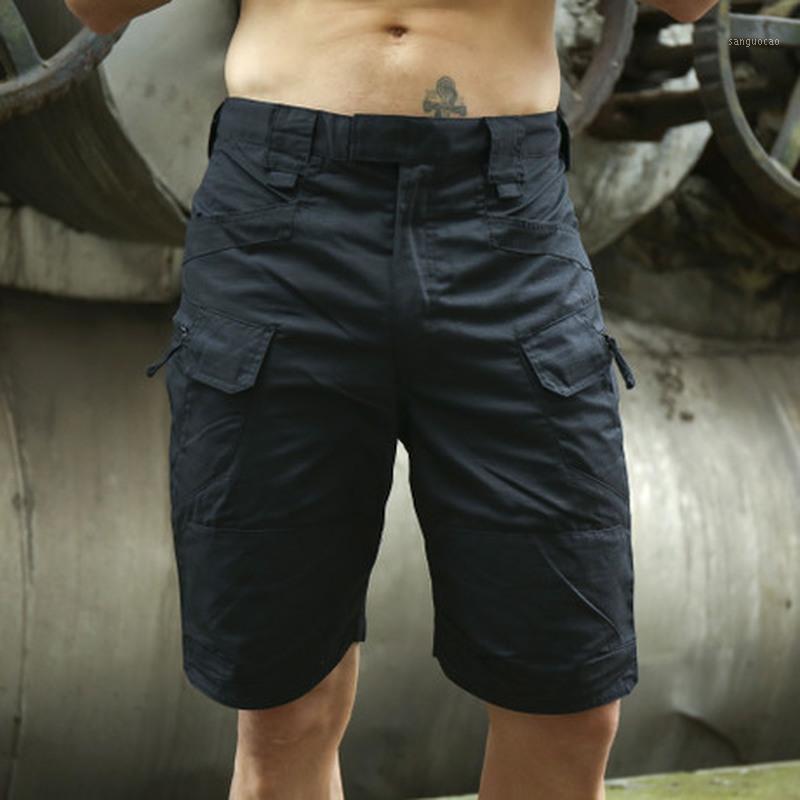 

Summer casual shorts quick drying Plaid beach work clothes shorts men's outdoor sports tactical pants1, Gray