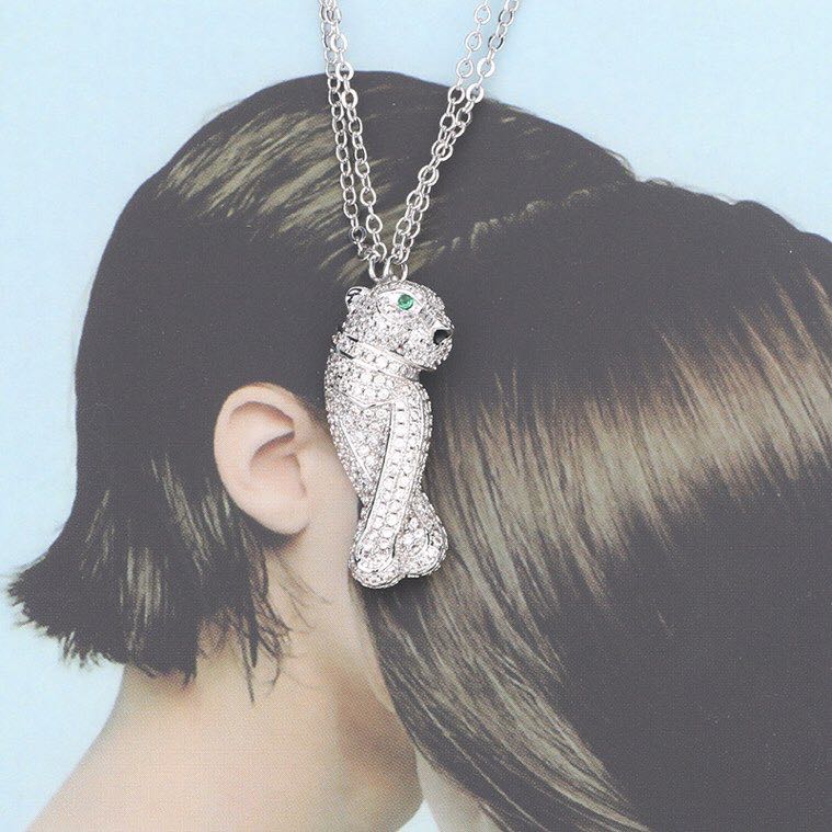 Collier de mode européen et américain Collier pour hommes collier d'or collier animal Collier de diamant léopard femmes