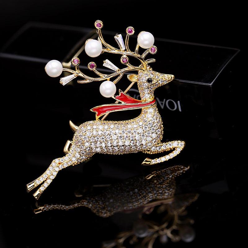 

Pin Elk Giraffe Brooches for Women Cute Animal Christmas Brooch Fashion Jewelry Gift For Kids Exquisite Broches Bijoux Femme