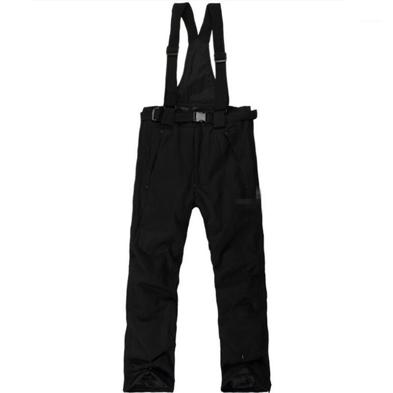 

2020 New Men And Women's Ski Pants Waterproof Windproof Overalls Breathable Warmth Ski Pants Against The Cold Of Minus -30C1, Black