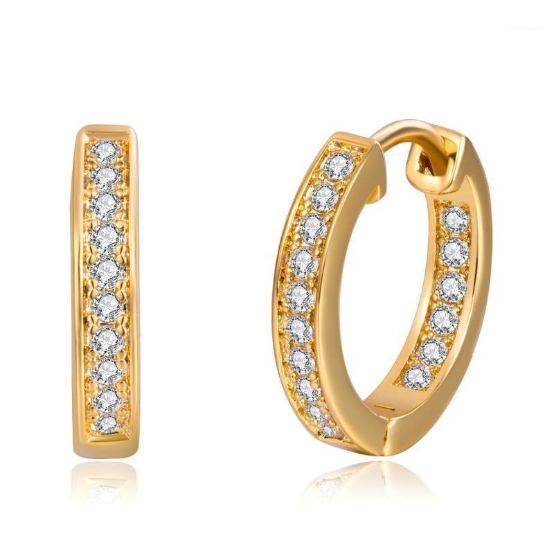 

Angel Girl Big hoop earrings round hoop high quality micro +CZ classic earrings jewelry for women holiday gift style1