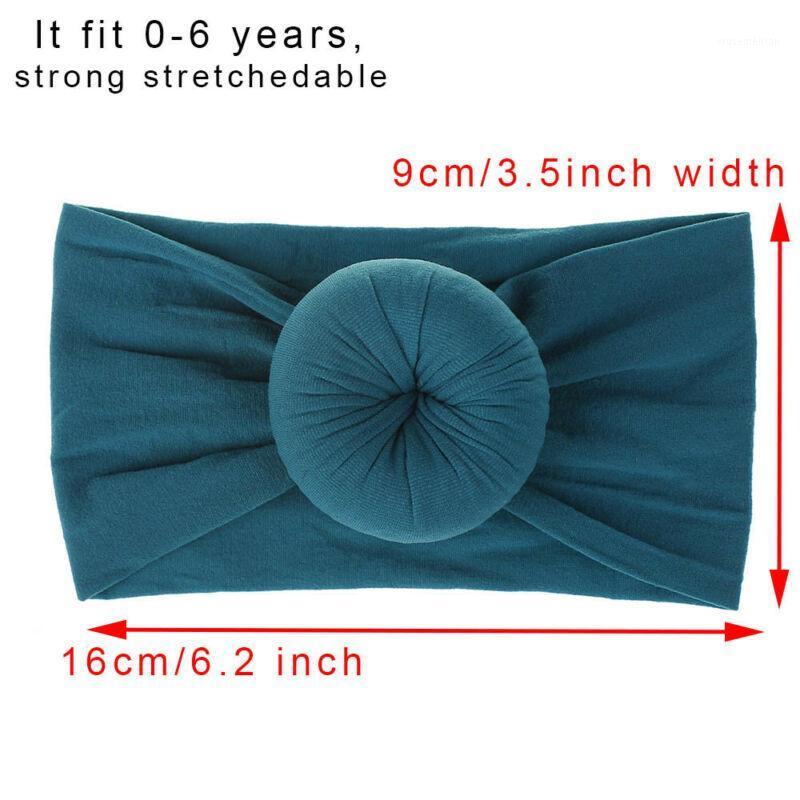

2020 Imcute 0-6Y Girls Kids Baby Nylon Bow Hairband Headband Stretch Turban Knot Head Wrap New Knit Headwear Gifts 21 Colors1, Black
