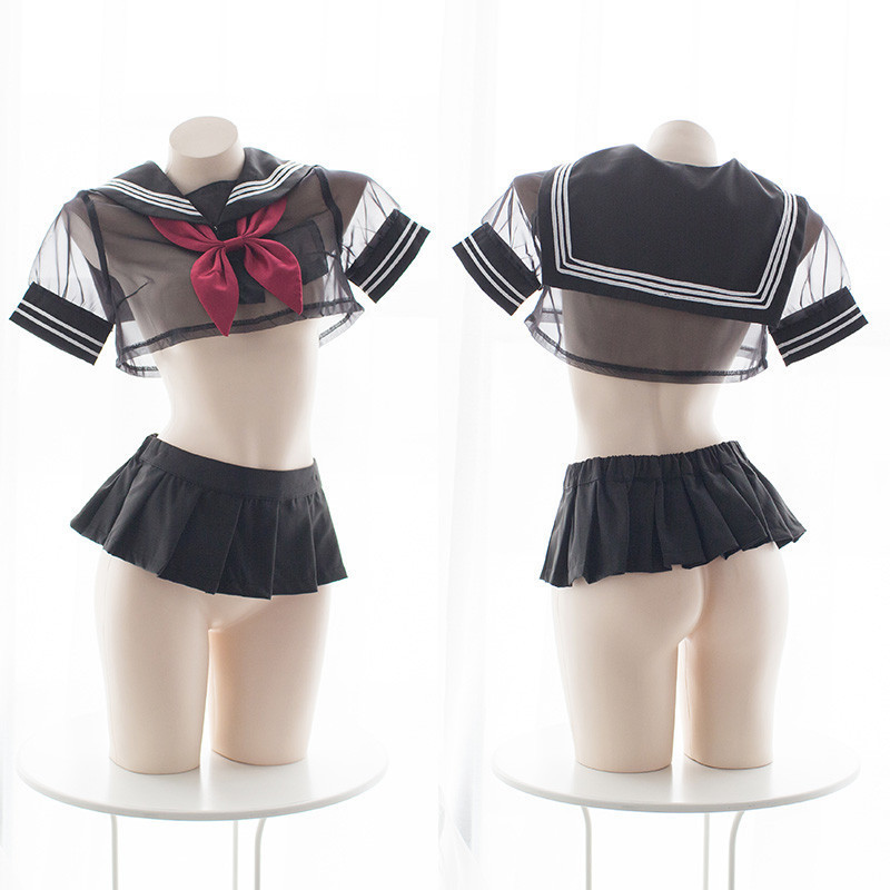 

Sexy girl's uniform kawaii lingerie beautiful ensemble sailor's halloween costumes, Pinker