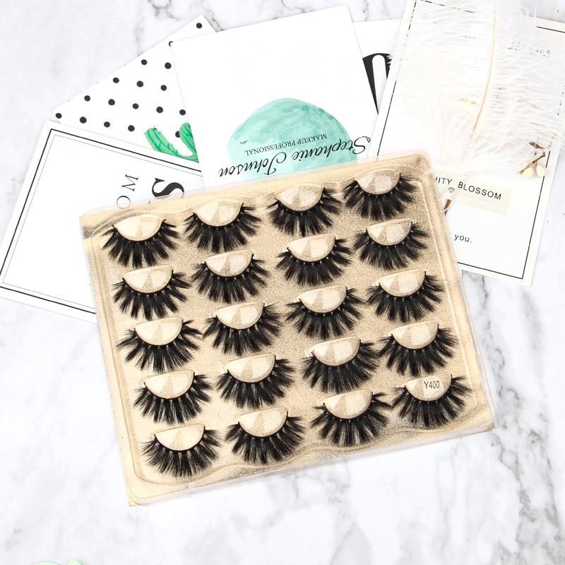 

SHIDISHANGPIN 5/10 pairs natural long false eyelashes fluffy dramatic 3d mink lashes soft long fake eyelash extension makeup