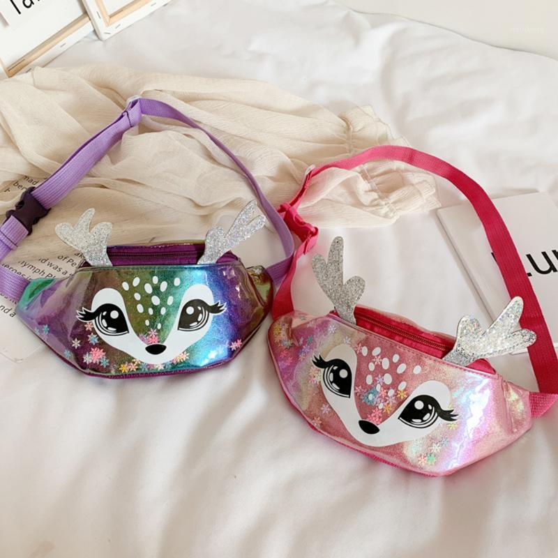 

Waist Bags Kids Pink Silver Fanny Pack Cute Cartoon Banana Belt Bag Wallet Bag Leg Waist Packs Laser Chest Phone Pouch #YJ1, Blue