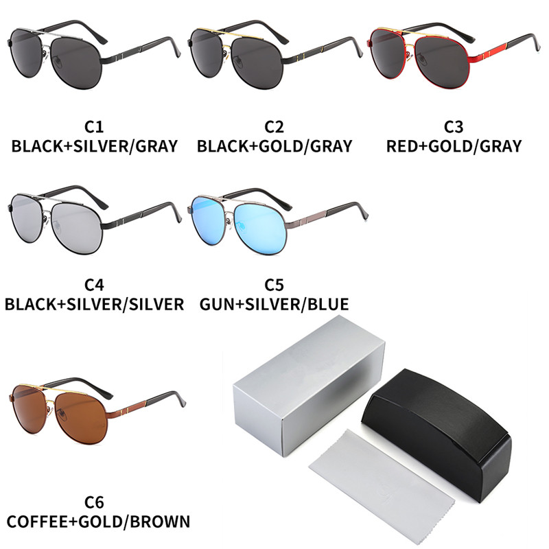 

Sunglasses Men Polarized Fishing Driving Glasses Brand Designer Oculos De Sol 751 Pilot Men Vintage Eyewear