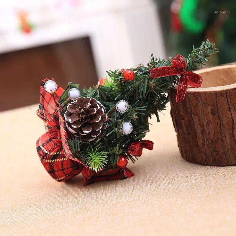

Christmas Decoration Bouquet 20cm Mini Christmas Decoration Tree for Table Desk Tops AC8891