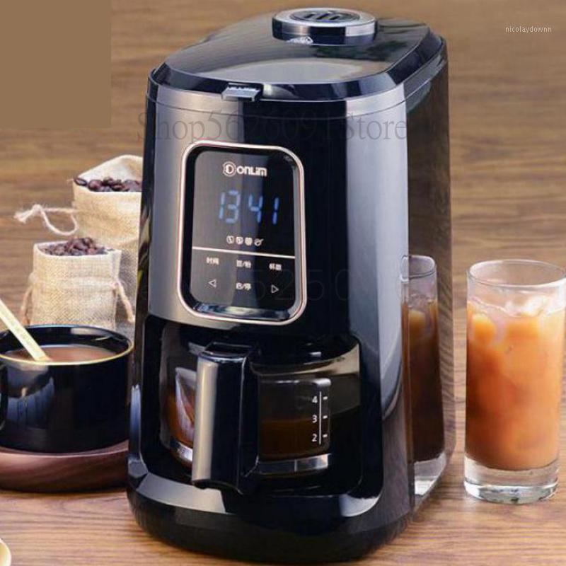 

Automatic Freshly Brewed Coffee Machine Household American Mini One Small Office Ground Bean Grinding To Cook1