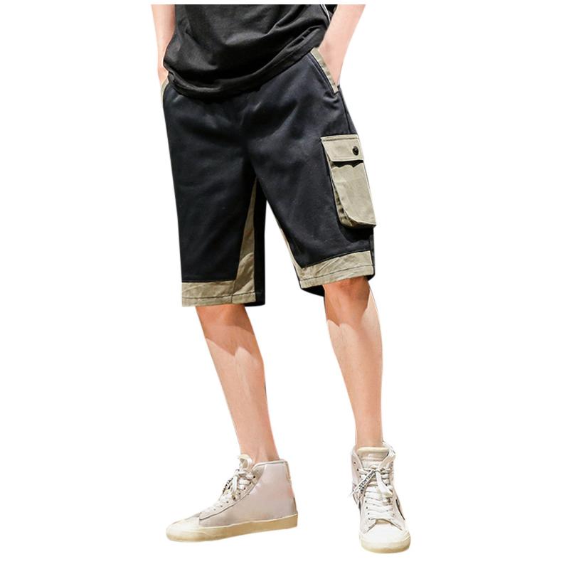 

Men's Pocket New Style Cotton Multi-Pocket Overalls Shorts Fashion Pant, Black