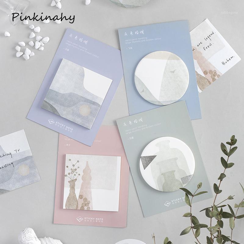 

4Pcs/lot Occident vase Self Stick Notes Self-adhesive Sticky Note Cute Notepads Posted Writing Pads Stickers Paper BQ0121