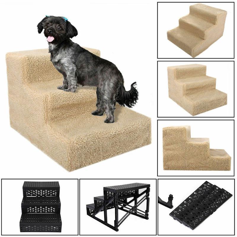 

Dog Stairs Pet 3 Steps Stairs for Small Dog Cat House Pet Ramp Ladder Anti-slip Removable Dogs Bed Supplies1, As pic