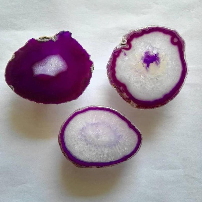 

1pc Nature Agate Wind Chimes Coasters Purple Quartz Stone Irregular Pendant Big Amethyst Stone Cup Mat1