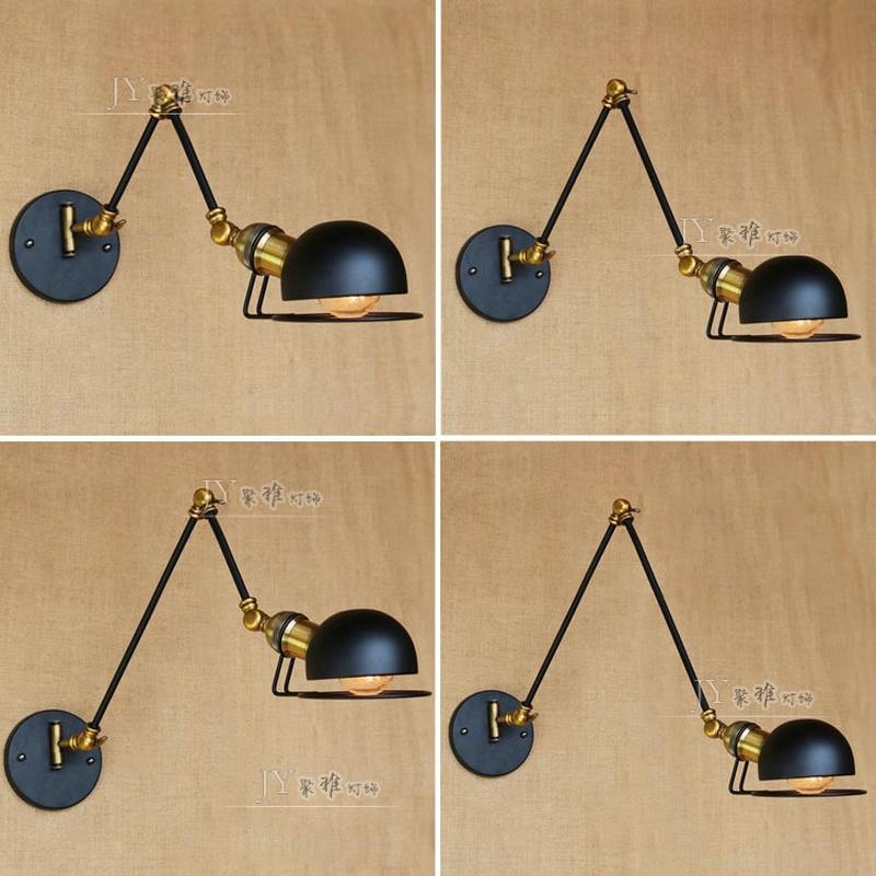 

Simple Industrial style adjustable Mechanical long arm Wall Lamp home Retractable Vintage sconce light YHJ021019