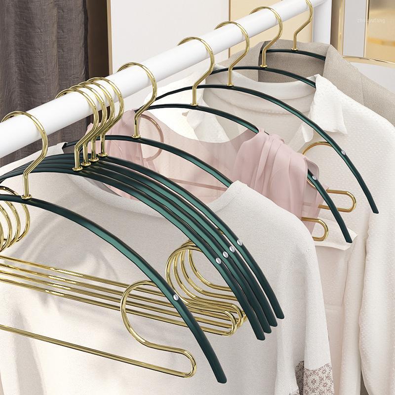 

Hangers & Racks Clothes Hanger Aluminum Alloy Wardrobe Space Saving Clothing Non Slip Drying Sweater Coat Pants Shirt Storage Rack