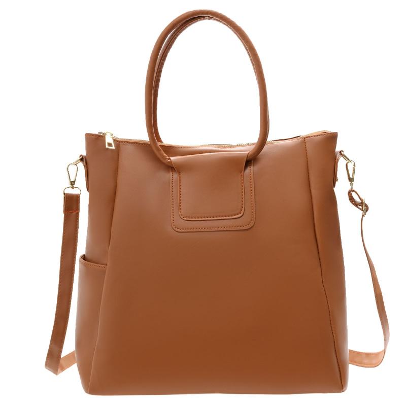

2020 new handbags women fashion Casual Tote pu wide shoulder messenger bag purse simple style Crossbody Bags bolsos mujer 2020, Blue