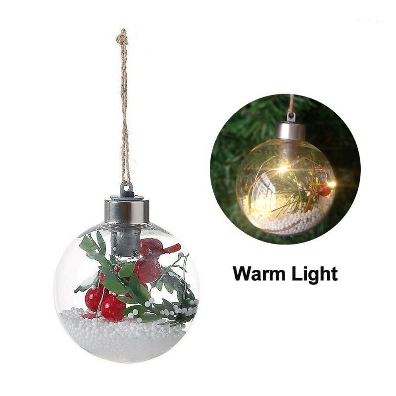 

Clear Christmas Tree Hanging Lighting Ball Colorful/ Warm Light Xmas Wedding Party Decor 31