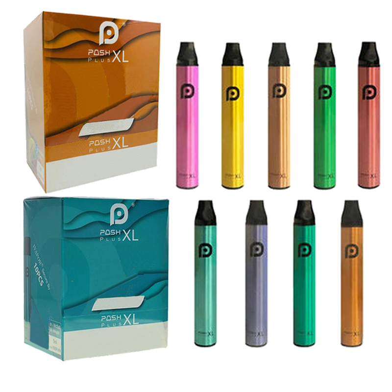

New Packaging E Cigarette Posh Plus XL Disposable 1500 Puffs Vape Pen Upgrade 18 colors available Whole 650mAh XXL Vapor