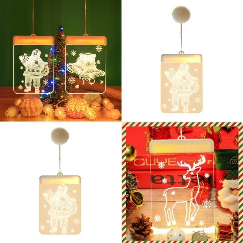 

Party Decoration LED Indoor Christmas Lamp String Snowflake Santa Claus Elk Shape Christmases Decorate Coloured Lights Arrival