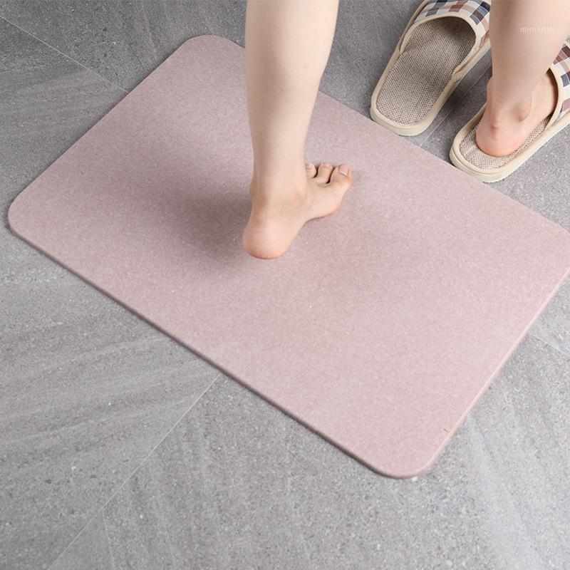 

600x390 Bath Mat Skidproof Fast Drying Water Absorption Diatom Ooze Anti-slip Floor Shower Foot Mat Toilet Carpet For Bathroom1