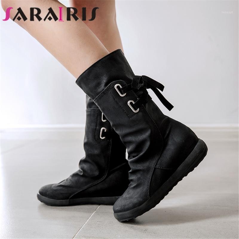 

SaraIris New Arrivals large Size 44 Dropship Chic Winter Shoes Boots Women Retro Cosy For Walk mid-calf Boot Female1, Gray
