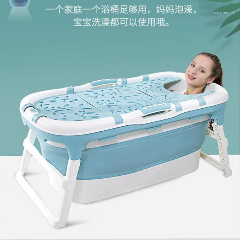 

Household Adult Bathtub Folding Bathtub Adult Plastic Whole Body Thickening Child1