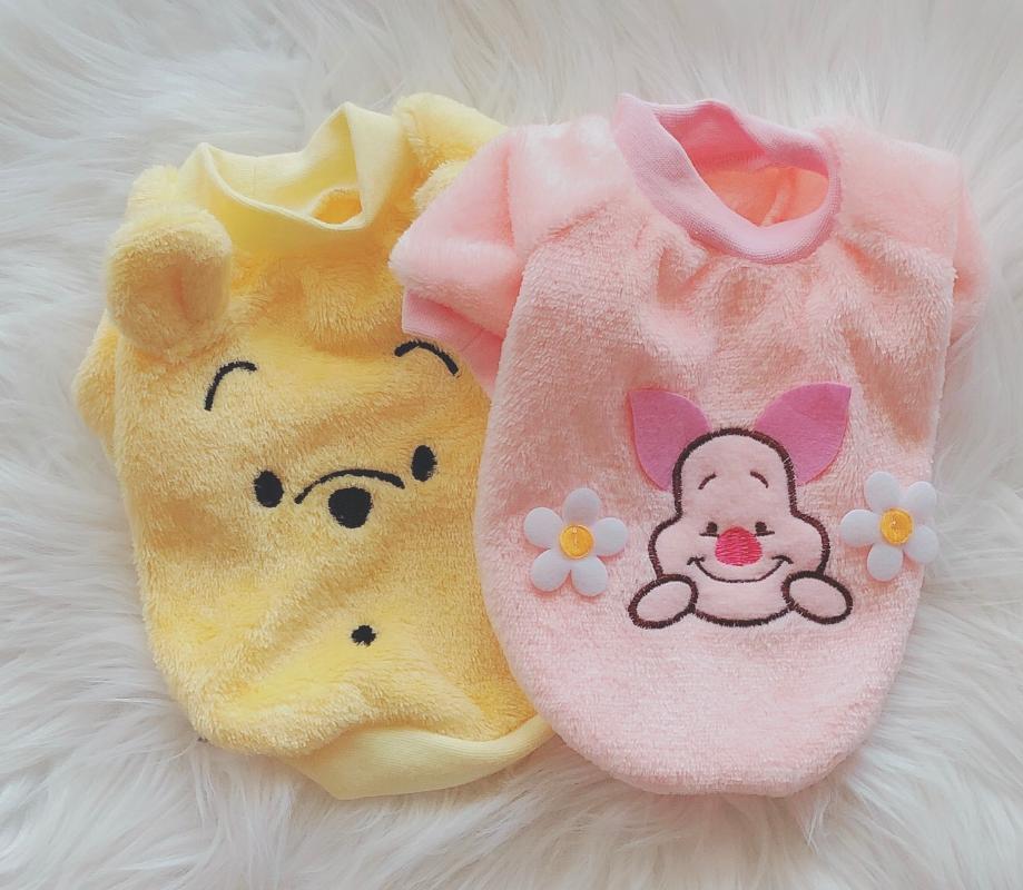 

Autumn and Winter Super Warm and Fashion Two Feet Animals Printing Pet Clothes Cute Sweet Cotton Coats for Pet Dog Accessories, Pink