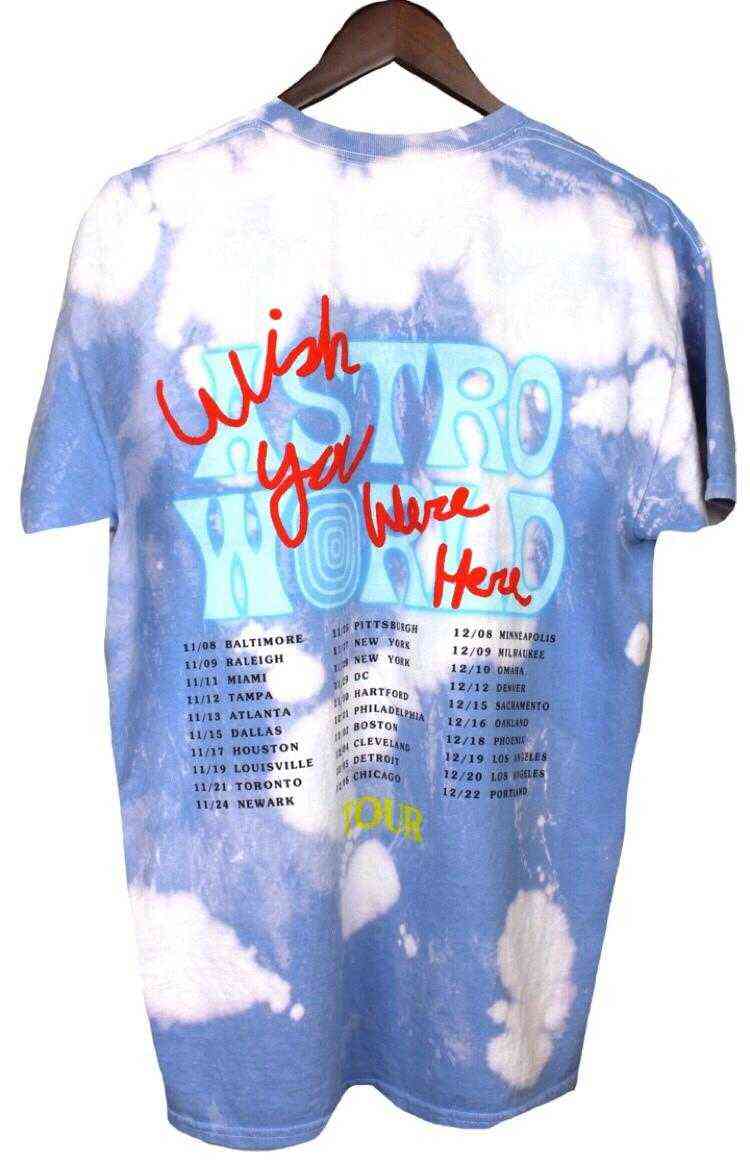 

Travis Scott Astroworld Tour Astronaut Tee Astrworld T-shirt Men Women Streetwear Hip Hop ASTROWORLD Tshirt harajuku top tees G1229, White3