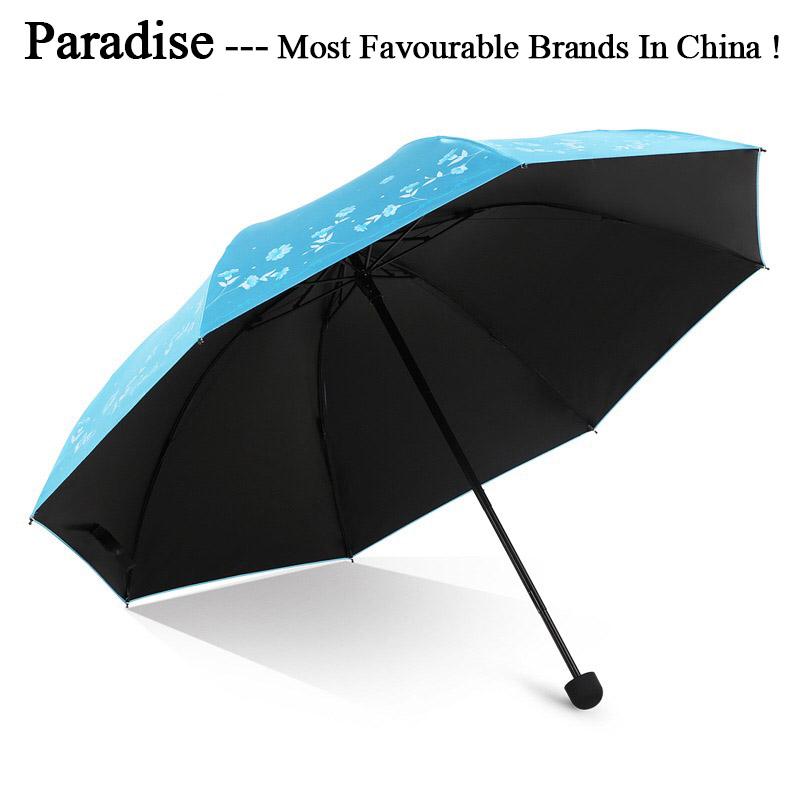 

Folding Umbrella For Women Travel Black Anti-UV Windproof Umbrella Rain Men Waterproof Sun Parasol Fashion Girl And Boy Gift, Green