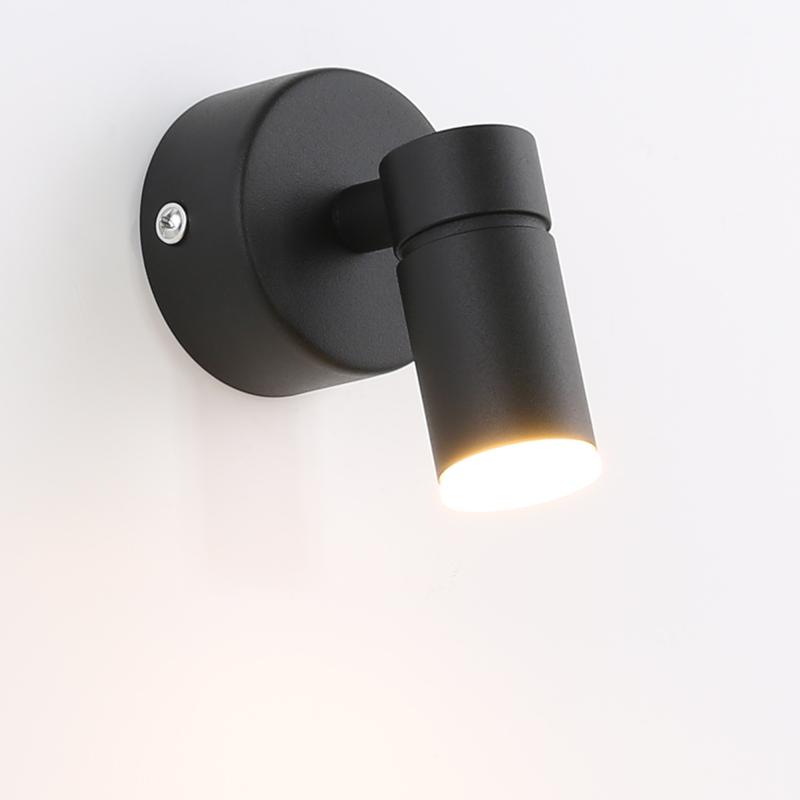 

3W LED Bedside Lamp Fixture Adjustable Wall Sconce Light Switch/N Hotel Aluminum