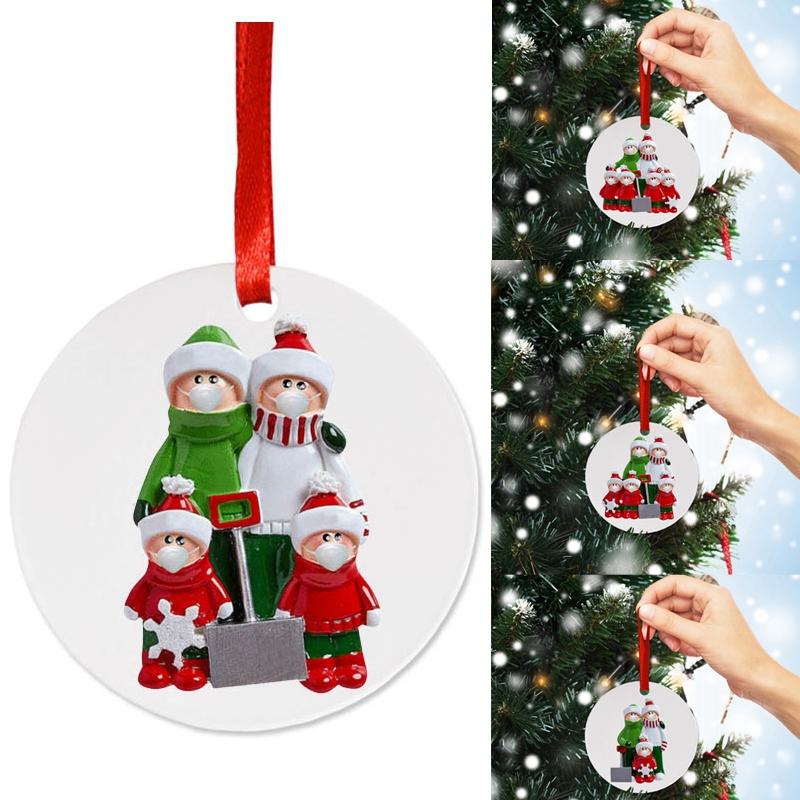 

Survivor Family Decorations Masked Hand-Washed Christmas Tree Hanging